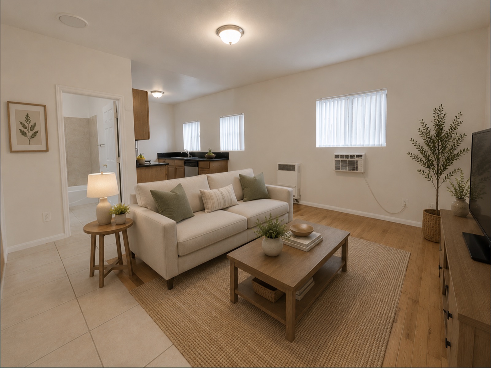 Unit 108 living room