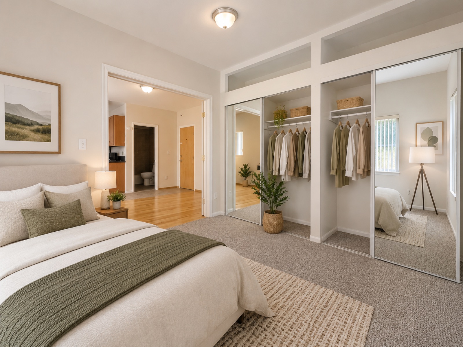 Unit 202 bedroom