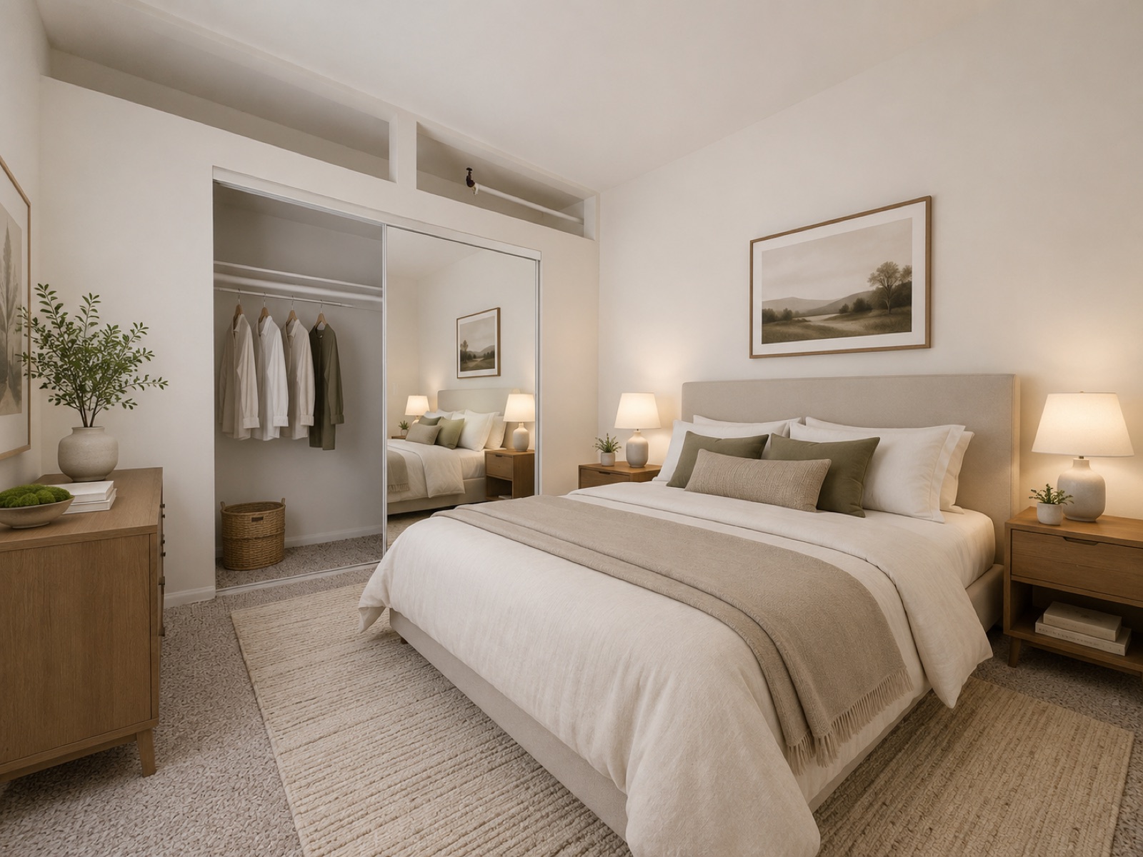 Unit 204 bedroom