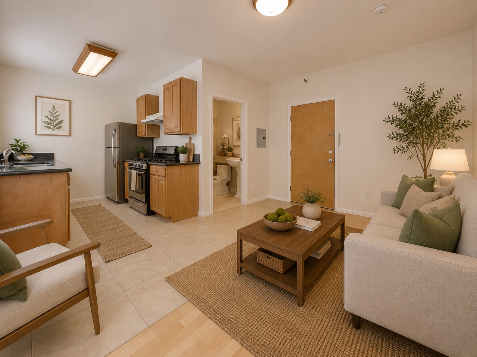 Unit 207 living room